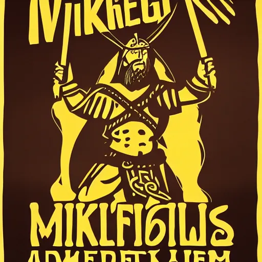 Image similar to a viking propaganda poster, high definition, 1080p