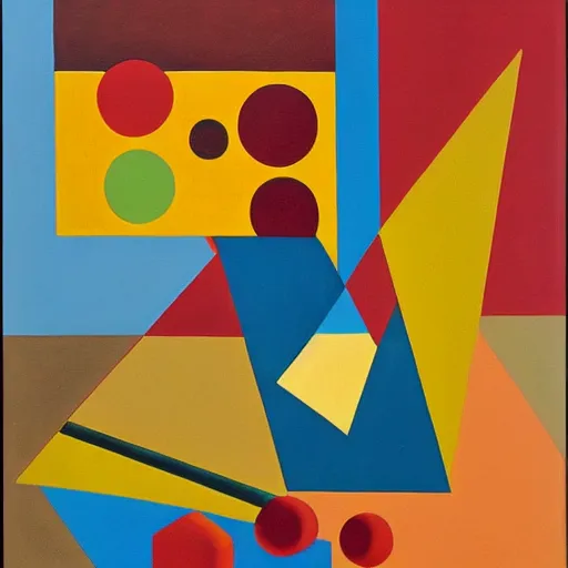 Prompt: untitled by auguste herbin, abstract painting, oil on canvas, 1 9 3 1