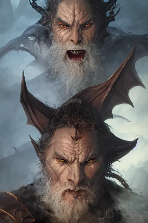 Prompt: dungeons and dragons evil dragon character closeup portrait, dramatic light, dungeon background, 2 0 0 mm focal length, painted by stanley lau, painted by greg rutkowski, painted by stanley artgerm, digital art, trending on artstation
