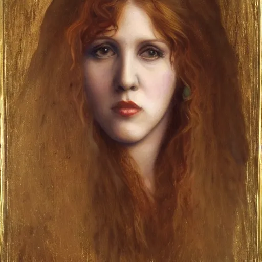 Prompt: amazing preraphaelite painting of stevie nicks in her youth