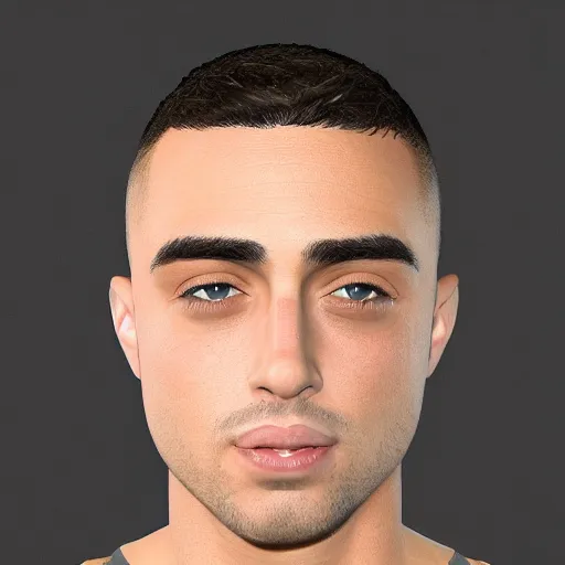 Image similar to a closeup shot of handsome mizkif from twitch, photorealism, 8k