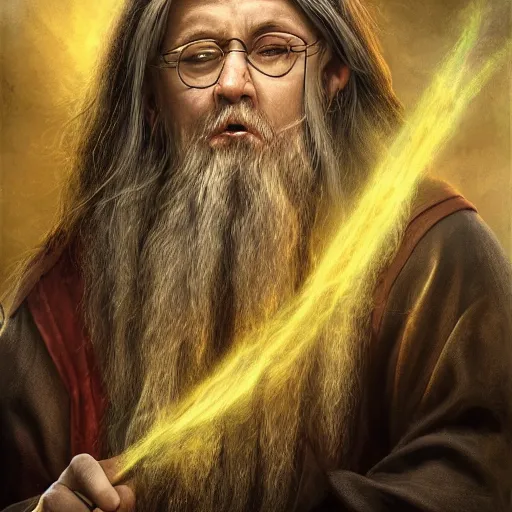 Prompt: a realistic wizard image