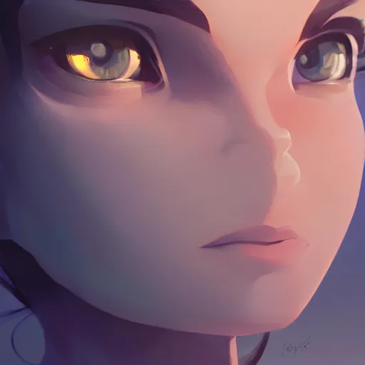 Image similar to face icon stylized minimalist pax, loftis, cory behance hd by jesper ejsing, by rhads, makoto shinkai and lois van baarle, ilya kuvshinov, rossdraws global illumination