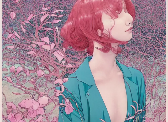 Image similar to lee jin - eun in luxurious dress emerging from pink and turquoise water in renaissance city during an eclipse by takato yamamoto, nicola samuri, conrad roset, m. k. kaluta, martine johanna, rule of thirds, elegant look, beautiful, chic, face anatomy, cute complexion