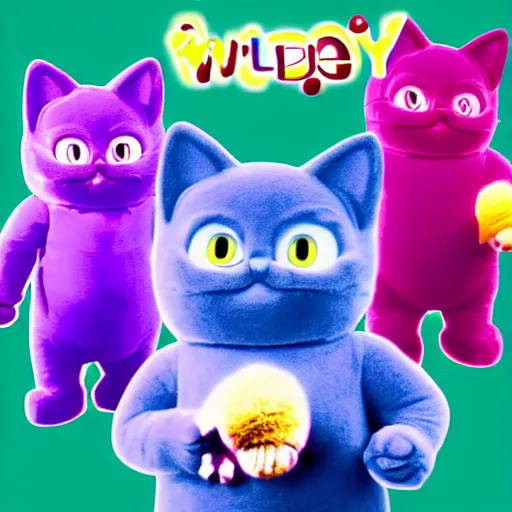 Image similar to Cat Teletubbies acidwave