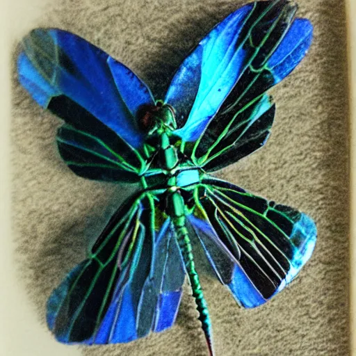 Image similar to house made from dragonfly wings polaroid macro