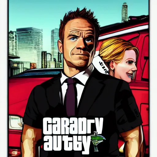 Prompt: Gordan Ramsey in the style of GTA cover art detailed