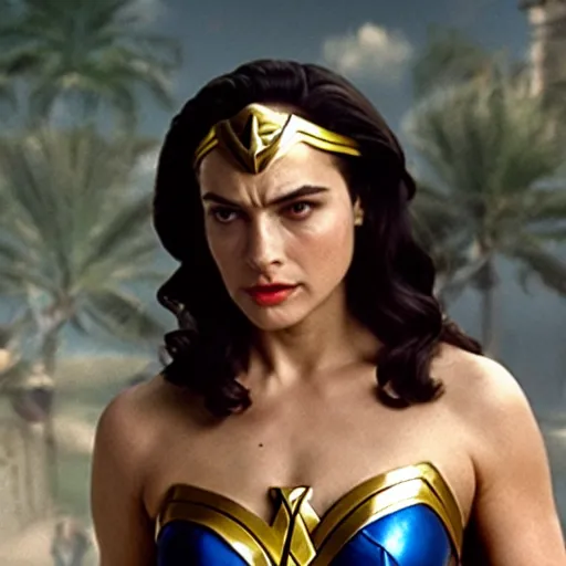 Prompt: Robert de Niro as Wonderwoman, 8k UHD