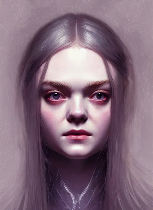 Prompt: symmetry!! portrait of elle fanning in bloodborne, horror, fashion, dark!! intricate, elegant, highly detailed, digital painting, artstation, concept art, smooth, sharp focus, illustration, art by artgerm and greg rutkowski and alphonse mucha