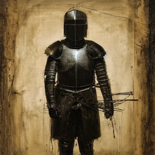 Image similar to a portrait of a knight by nicola samori