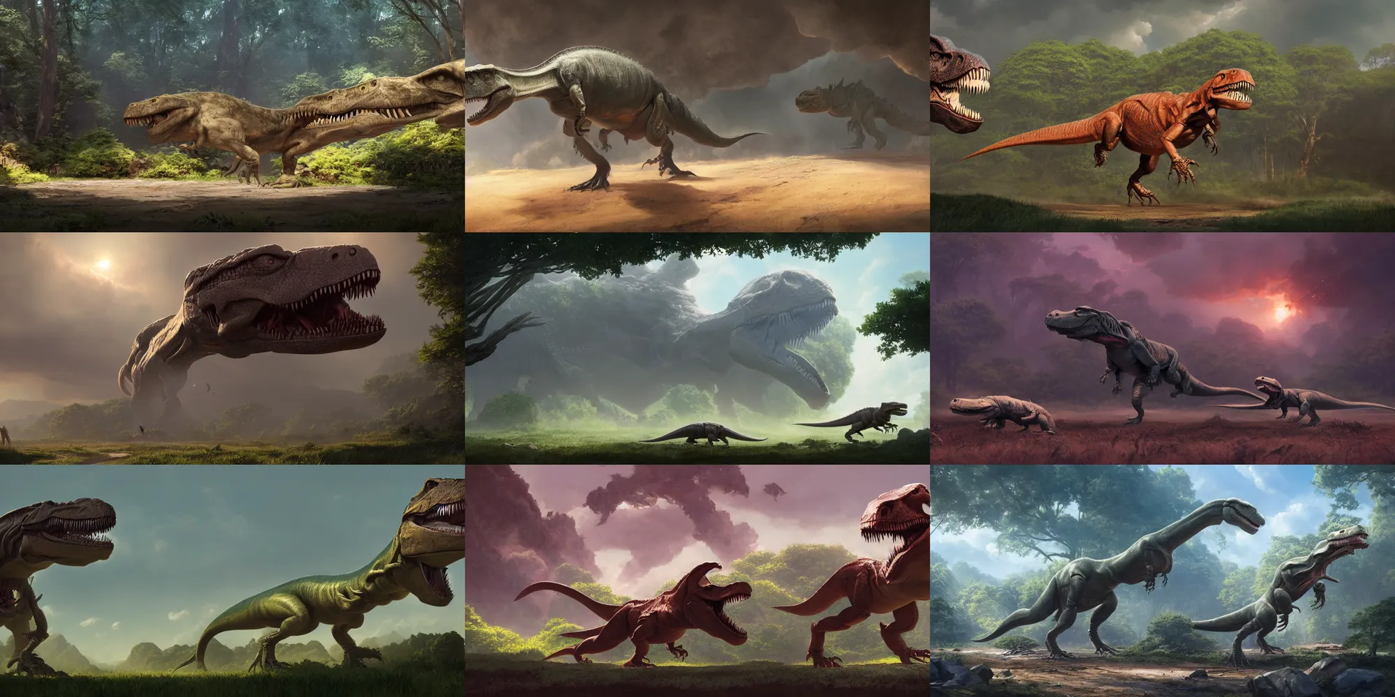 ArtStation - T-rex Game Animation