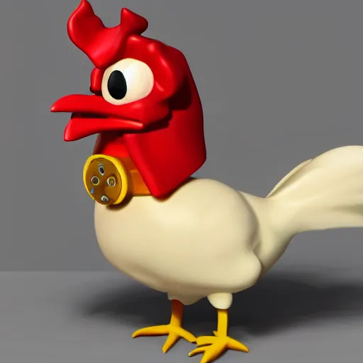 Image similar to a high quality photo of a chicken wearing a suit, 8k, artstation