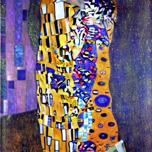 Image similar to art gustav klimt full body art