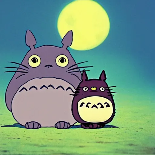 Image similar to scary Totoro,