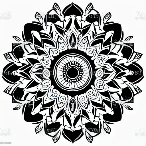 Image similar to mandala, vector art, detailed