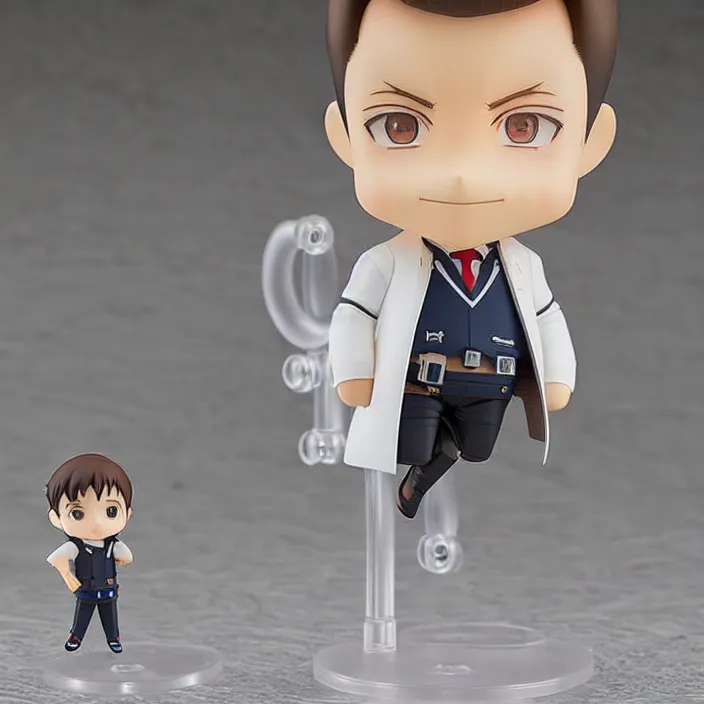 Image similar to an anime nendoroid figurine of Elon Musk, fantasy, figurine , product photo