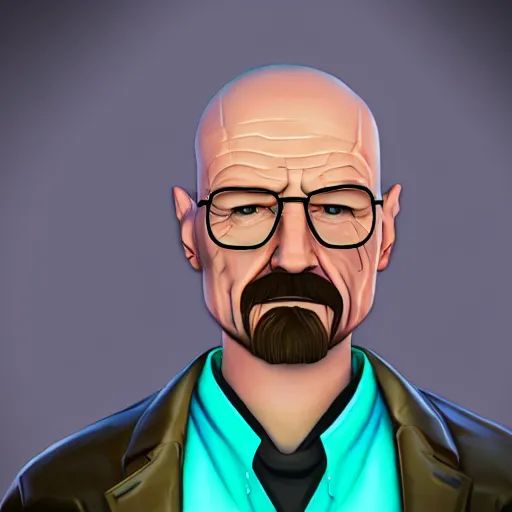 Image similar to walter white fortnite skin, high resolution