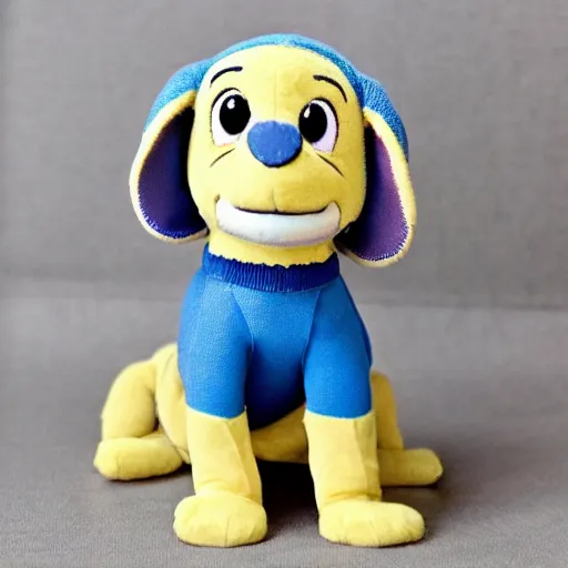 Image similar to extremely cute soft puppies in disney pixar movie plush