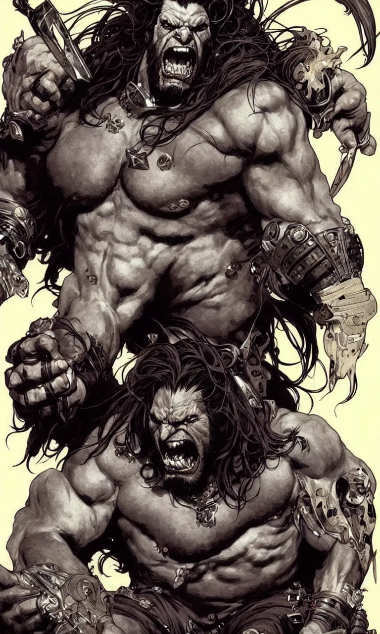 Prompt: giant lobo by simon bisley, photoshop, art by artgerm and greg rutkowski and alphonse mucha