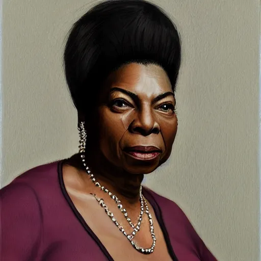 Image similar to portrait nina simone by leng jun, hyper real