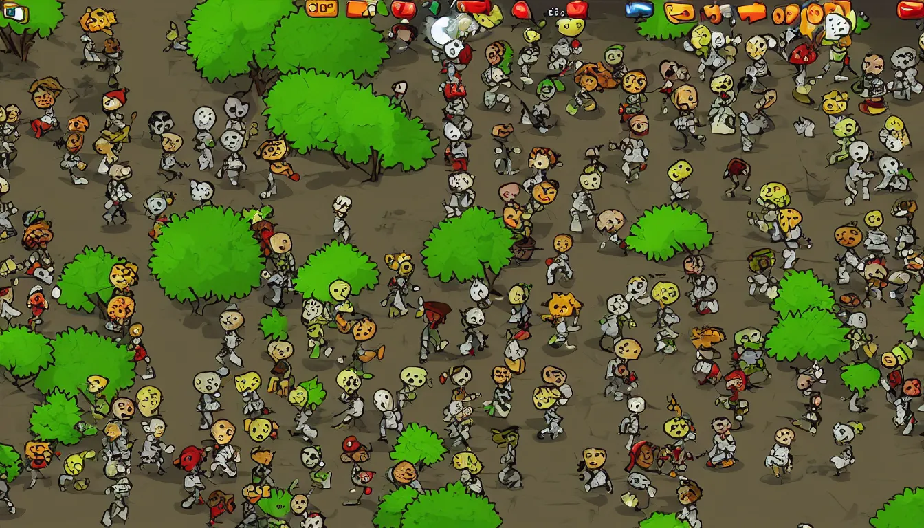 Prompt: Obama as Zombie in plants Vs zombie, screenshot