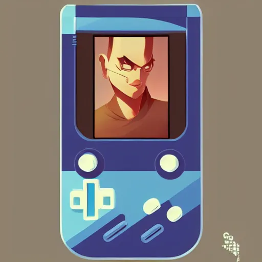 Image similar to face icon stylized minimalist game boy advance, loftis, cory behance hd by jesper ejsing, by rhads, makoto shinkai and lois van baarle, ilya kuvshinov, rossdraws global illumination