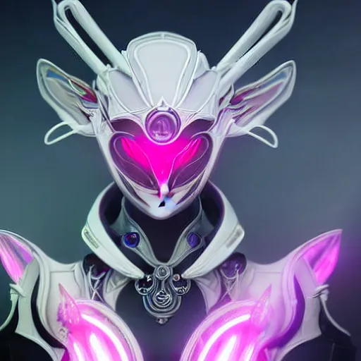 Prompt: highly detailed exquisite fanart, of a beautiful female warframe, but as a cute anthropomorphic robot dragon, glowing eyes and robot dragon head, off-white plated armor, bright Fuchsia skin, royal elegant pose, close-up body shot, epic cinematic shot, realistic, professional digital art, high end digital art, sci fi, DeviantArt, artstation, Furaffinity, 8k HD render, epic lighting, depth of field