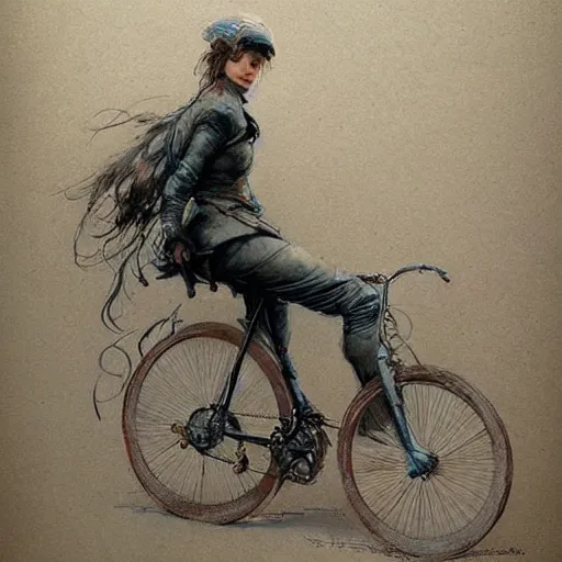 Prompt: ( ( ( ( ( tron bikes. muted colors. ) ) ) ) ) by jean - baptiste monge!!!!!!!!!!!!!!!!!!!!!!!!!!!