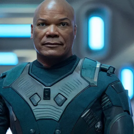 Image similar to Teal'c from Stargate SG1 in The Expanse