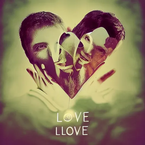 Image similar to double exposure of love, love is the most relevant theme, love is infinity, love os begin of all, 8 k resolution, artistic mode, artistic, trending on instagram, long exposure