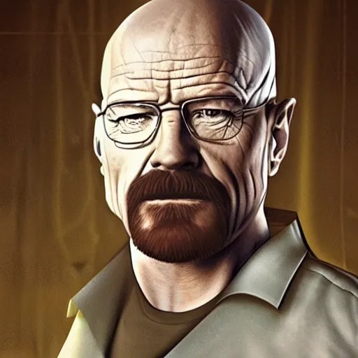 Prompt: walter white as a jedi from star wars