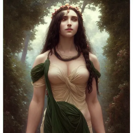 Prompt: ! dream gaea goddess full body, intricate, elegant, highly detailed, digital painting, artstation, concept art, smooth, sharp focus, illustration, art by artgerm and greg rutkowski and william - adolphe bouguereau, and marco mazzoni