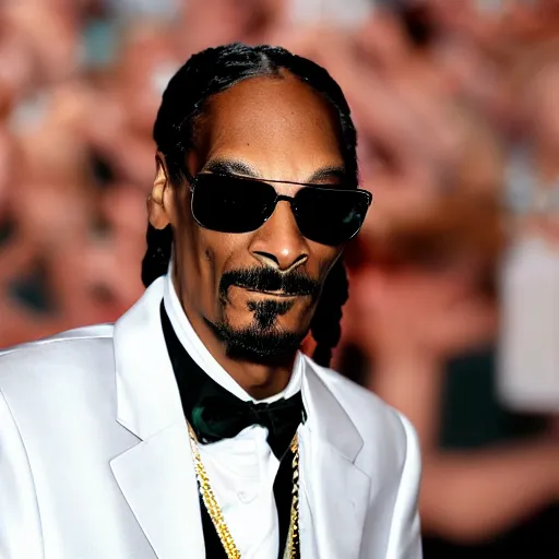 Prompt: snoop dogg with extremely long neck and big nose