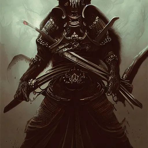 Image similar to vampire samurai by sandeep karunakaran