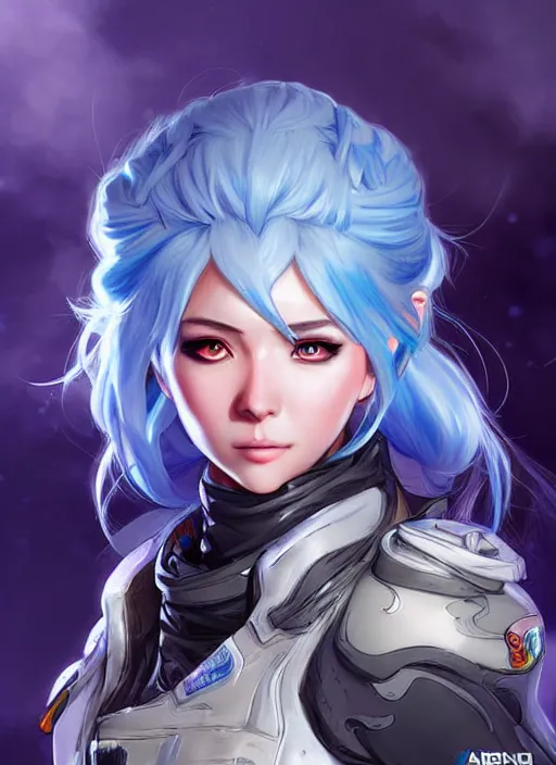 Image similar to Ice Queen in apex legends as an anime character digital illustration portrait design by Ross Tran, artgerm detailed, soft lighting