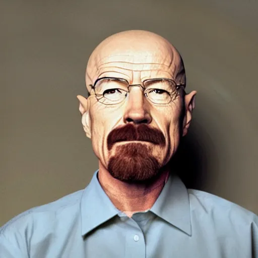 Image similar to walter white as a soy boy