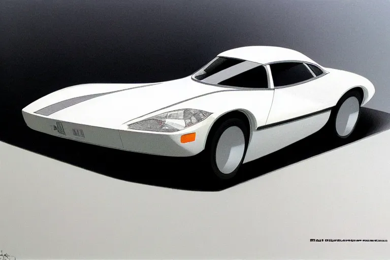 Prompt: car, white background, design by Ralph McQuarrie