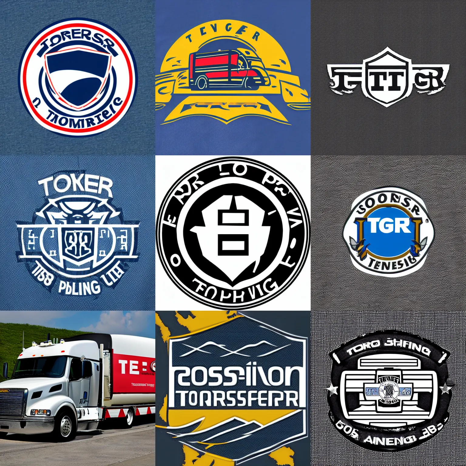 Prompt: logo shipping tensor teamster