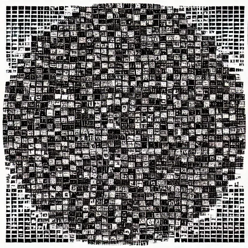 Image similar to an autostereogram of a mind virus