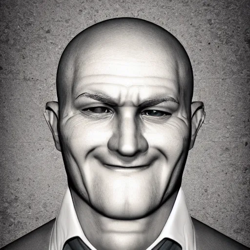 Image similar to a photography of mister clean realistic