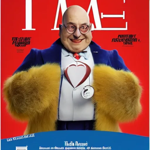 Prompt: doctor eggman from the sonic franchise as person of the year on the cover of time magazine.