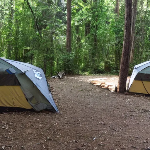 teenage mutant ninja turtles camping in a national park