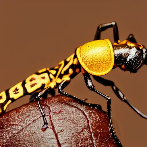 Prompt: giraffe weevil, macro photography, high quality, 8 k