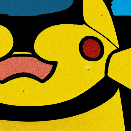Image similar to depressed pikachu in the spongebob close - up style