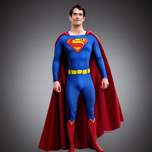 Prompt: superman wearing ancient kryptonian armor, fantasy costume, 8 k