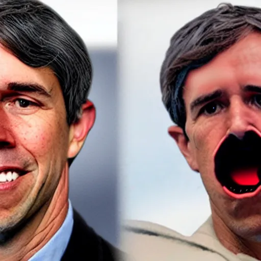 Prompt: beto o'rourke as a sith lord, star wars, horror