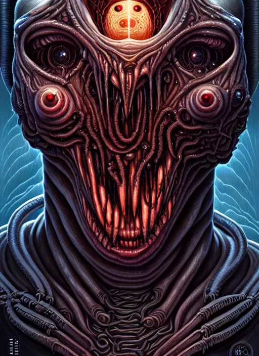 Prompt: symmetry!! portrait of gruesome alien, cosmic horror!! lovecraftian horror, intricate, horror!! highly detailed, digital painting, artstation, giger concept art, smooth, sharp focus, illustration, art by artgerm and greg rutkowski and junji ito, 8 k
