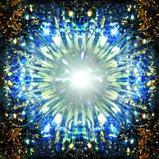 Prompt: light refraction, abstract, crystals, sparkles, in a dark studio room. magical and fantasy material, orb, polished.