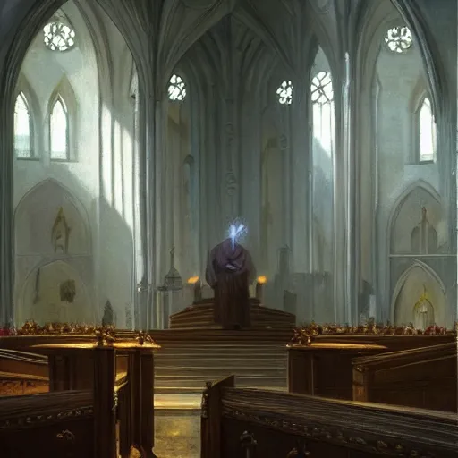 Image similar to a Masterpieces portrait of trump in flowers radiates holy light in the church in the style of greg rutkowski,epic lighting,moebius style,oil on canvas