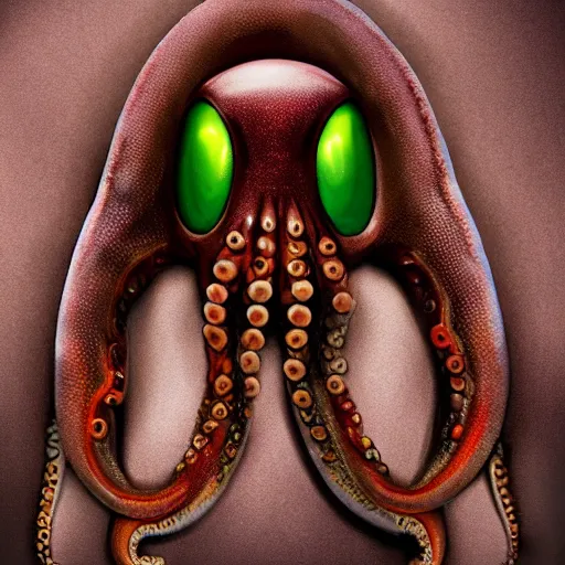 Image similar to human with octopus eyes